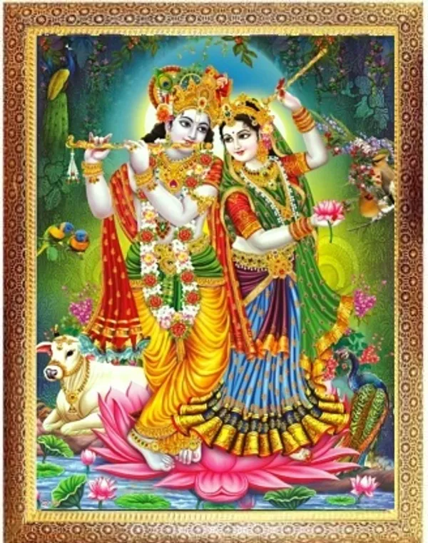 Photo_&_Frame_SUNINOW_Big_size_5D_Radha_Krishna___(12_x_16_inch_)