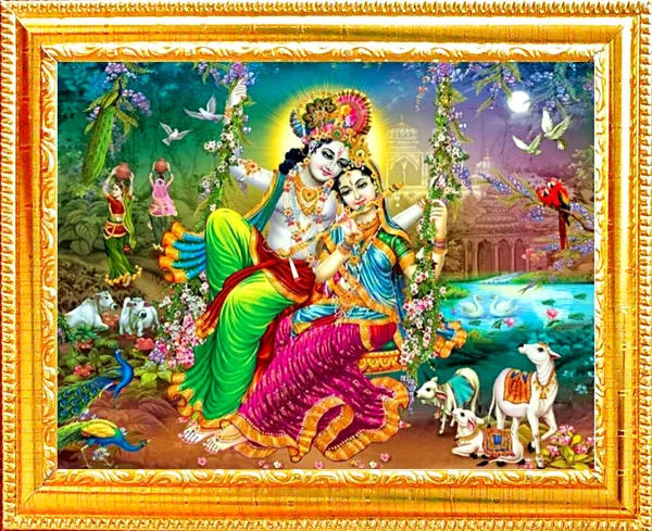 Photo_&_Frame_SUNINOW_Big_size_5D_Radha_Krishna___(12_x_16_inch_)