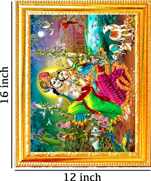 Photo_&_Frame_SUNINOW_Big_size_5D_Radha_Krishna___(12_x_16_inch_)