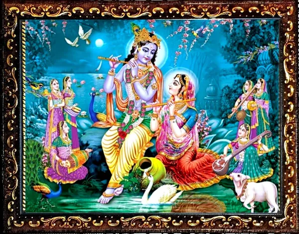 Photo_&_Frame_SUNINOW_Big_size_5D_Radha_Krishna___(12_x_16_inch_)
