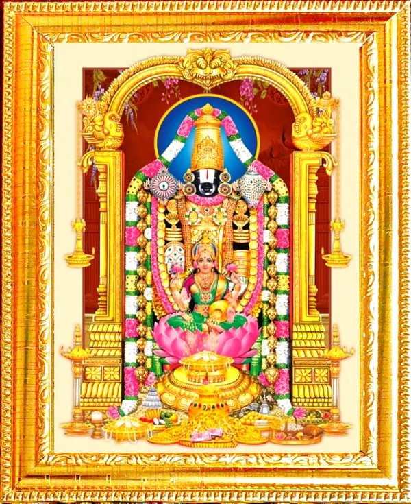 Photo_&_Frame_SUNINOW_5D_Tirupati_balaji___(_12_x_16_inch_)