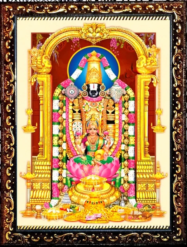Photo_&_Frame_SUNINOW_5D_Tirupati_balaji___(_12_x_16_inch_)