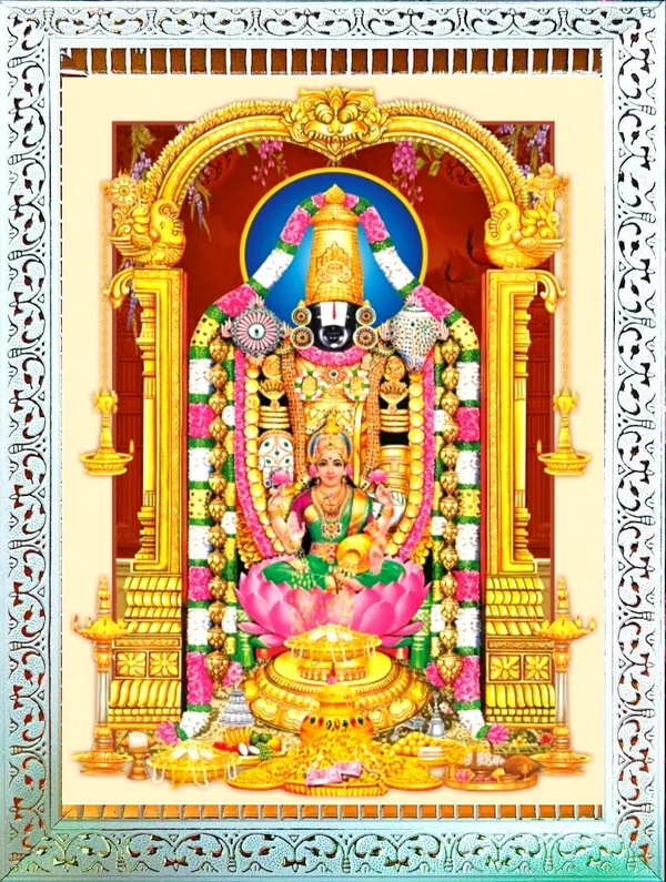 Photo_&_Frame_SUNINOW_5D_Tirupati_balaji___(_12_x_16_inch_)