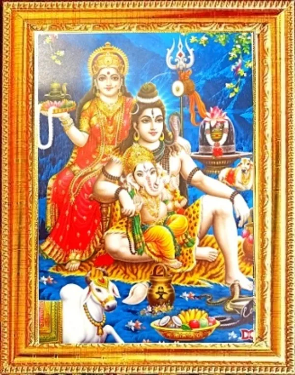 Photo_&_Frame_SUNINOW_Shiv_Parivar___(_20_X_15_CM_)