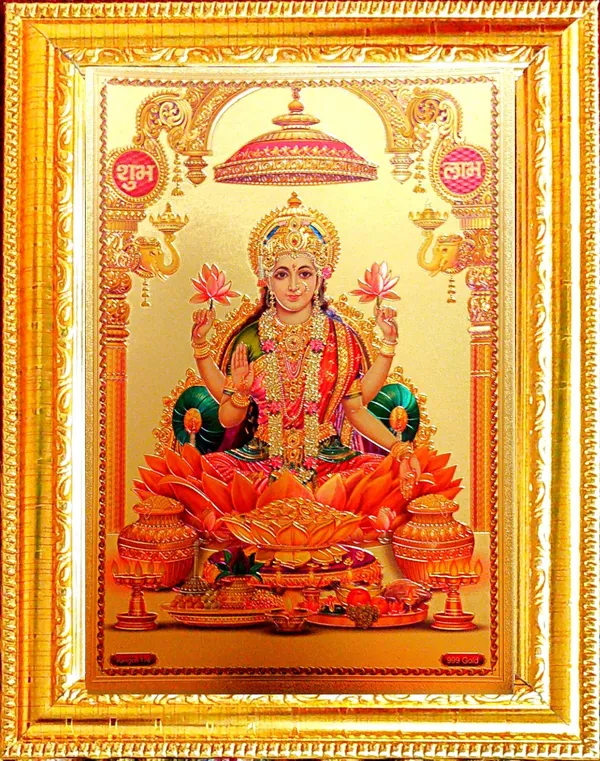 Photo_&_Frame_Laxmi_Photo_With_Shubh_Labh_|_God__s_|_Hindu_God_Photo_|_Bhagwan_Photo