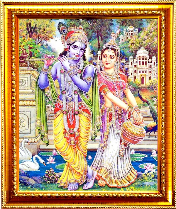Photo_&_Frame_Radha_Krishna