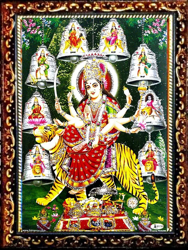 Photo_&_Frame_Durga_Maa