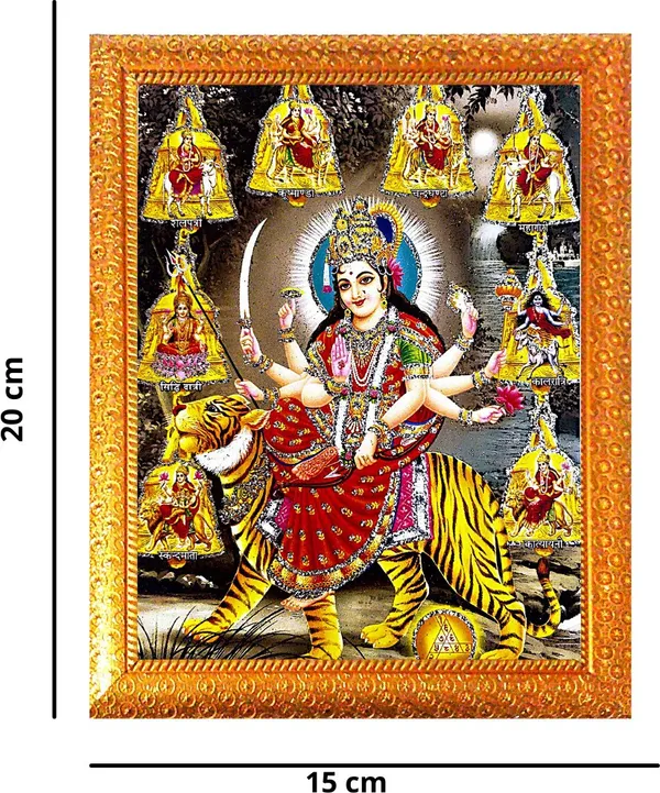 Photo_&_Frame_Durga_Maa_|_Sherawali_Mata_|_Ambe_Maa