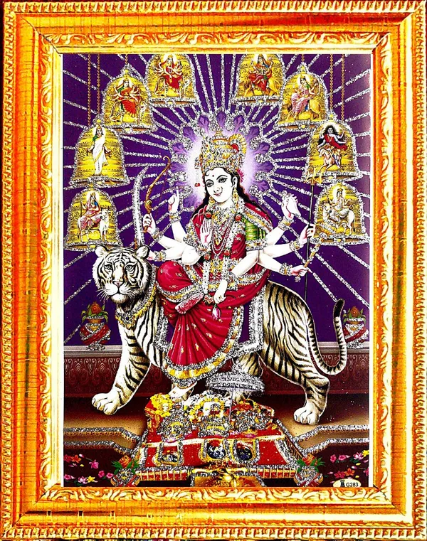 Photo_&_Frame_Durga_Maa