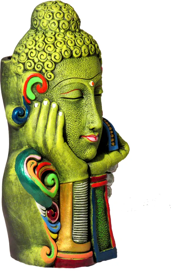 Terracotta_Buddha_Pot_Terracotta_Vase_(11.8_Inch,_Green)
