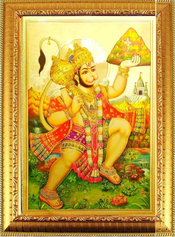 Photo_&_Frame_Bajrang_Bali_Hanuman_Ji_God_Photo