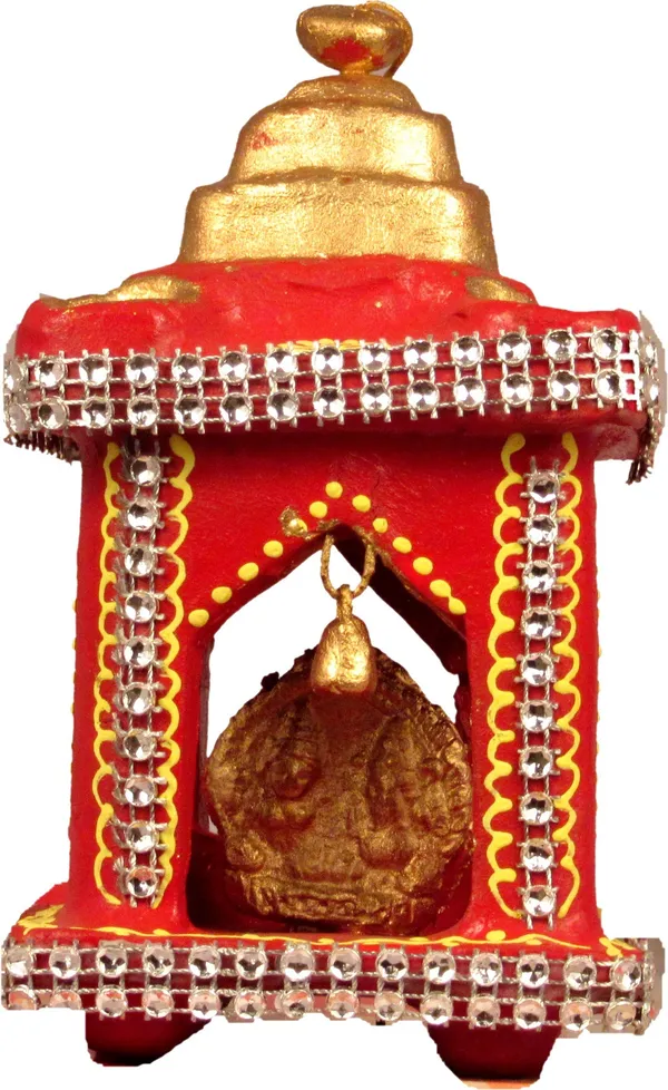 Terracotta_Earthenware_Clay_Lakshmi_Ganesh_Square_Shape_Diwali_Decorative_Showpiece_-_12_Cm_(Terracotta,_Red)