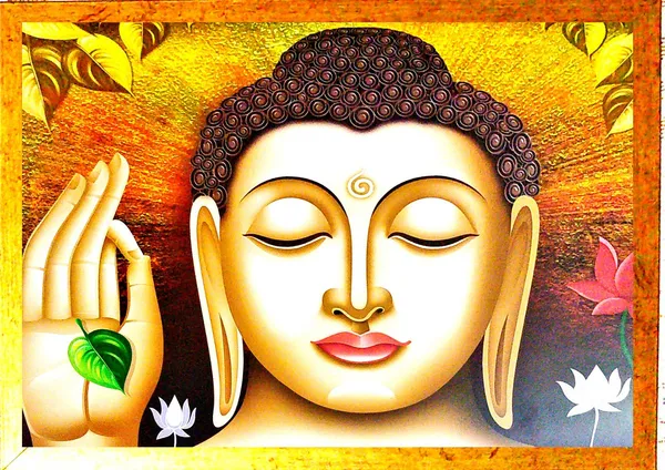 Photo_&_Frame_Buddha_Wall_Hanging_Digital_Reprint_12.5_Inch_X_18.5_Inch_Painting_(With_Frame,_Pack_Of_3)
