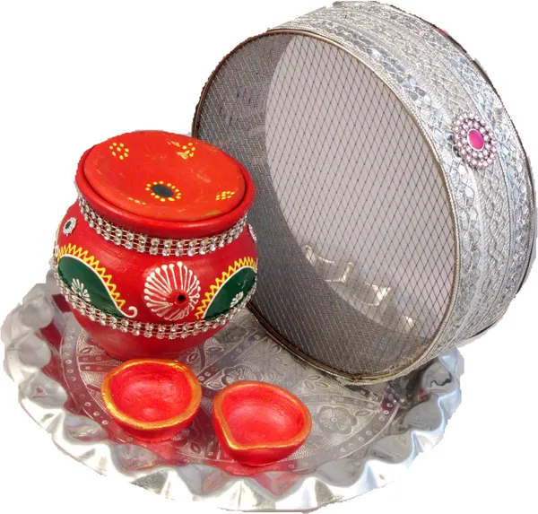Karwachauth_Thali_Set_|_Karwa_For_Karwachauth_|_Karwachauth_Silver_Plated_(5_Pieces,_Multicolor)