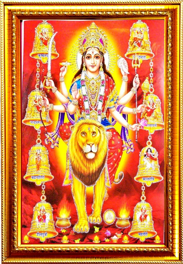 Photo_&_Frame_Durga_Maa