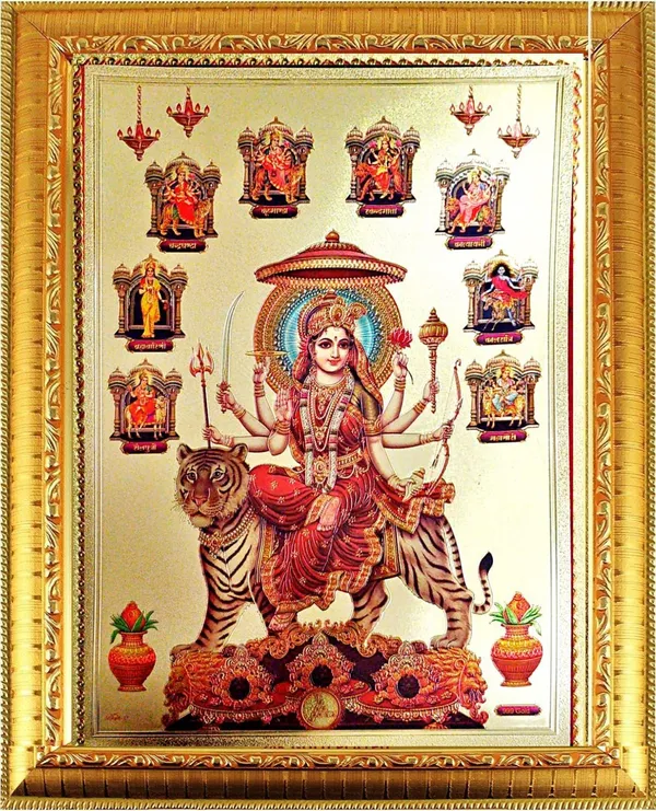 Photo_&_Frame_Durga_Maa___|_God___(_35_X_26_Cm_)