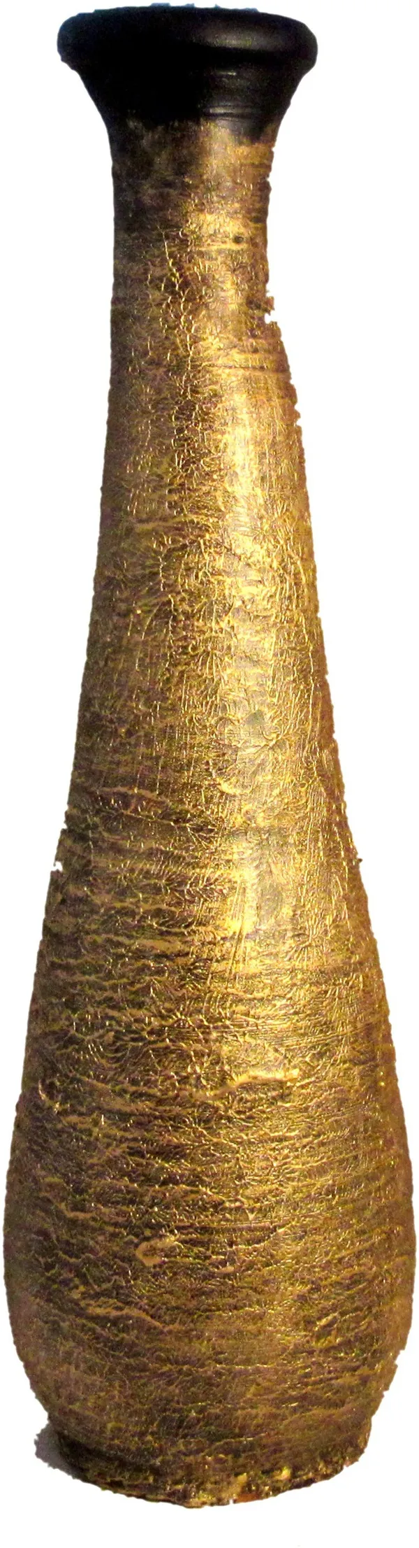 Handmade_Clay/Terracotta_Home_Decor_Pot_Vase_Floor_Pot_(60_X_16_X_10_Cm)_Terracotta_Vase_(23.5_Inch,_Gold)