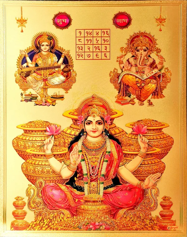 Photo_&_Frame_Laxmi_Ganesh_Saraswati_With_Yantra_|_God_Photo_For_Pooja_|_Hindu_Bhagwan_Devi_Devta_Photo_|_God__s