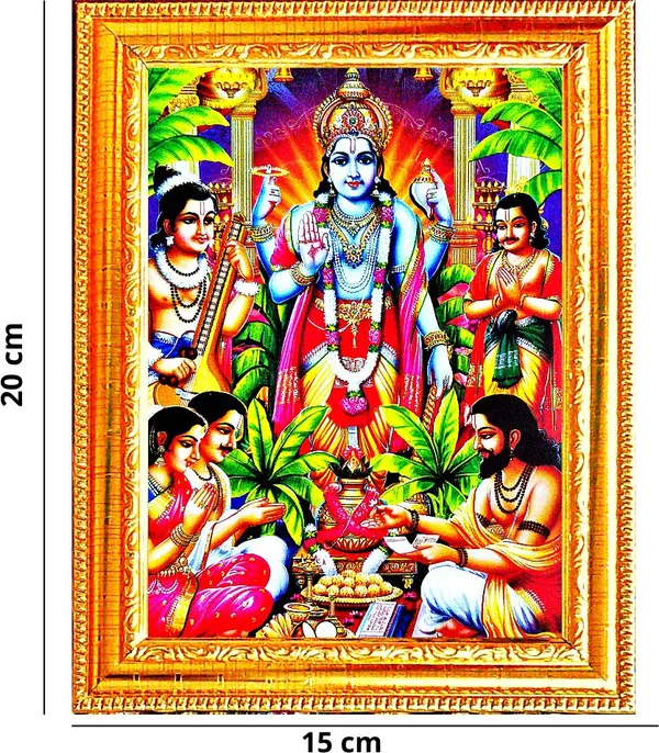 Photo_&_Frame_Lord_Satya_Narayana_Swamy