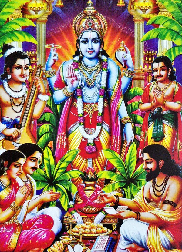 Photo_&_Frame_Lord_Satya_Narayana_Swamy