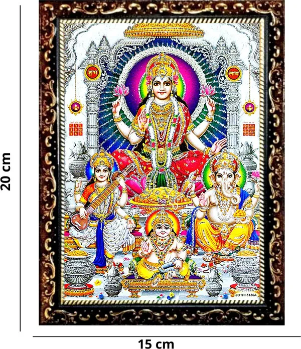 Photo_&_Frame_Laxmi_Ganesh_Saraswati___|_God__s_|_For_Diwali_Pooja