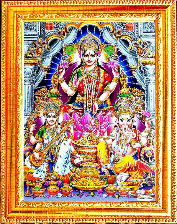 Photo_&_Frame_Laxmi_Ganesh_Saraswati