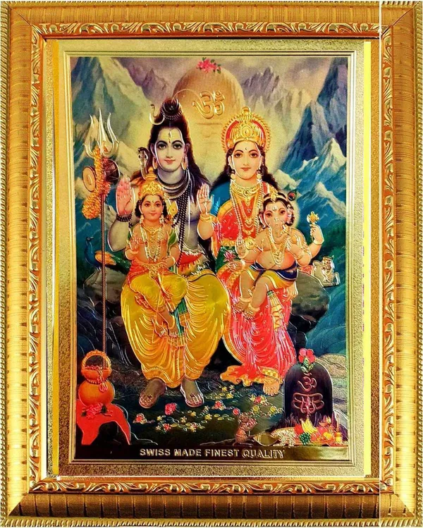 Photo_&_Frame_Shiv_Parivar|_God__s_|_Hindu_God_Photo_|_Bhagwan_Photo