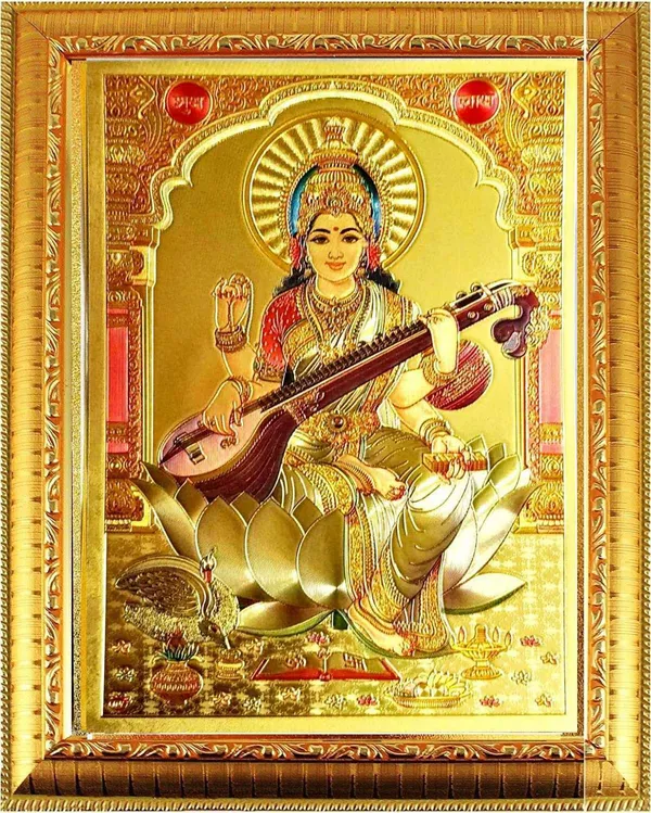 Photo_&_Frame_Saraswati___|God__s_|_|