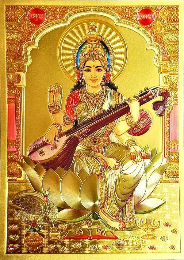 Photo_&_Frame_Saraswati___|God__s_|_|