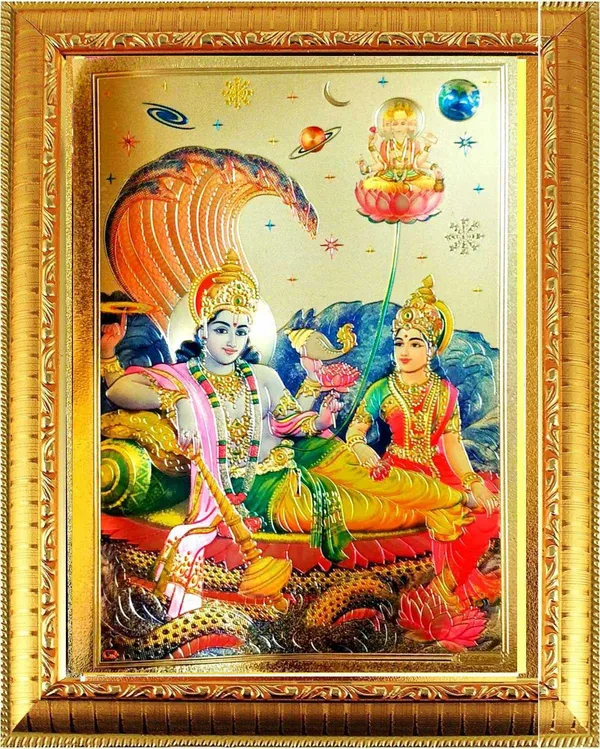 Photo_&_Frame_Laxmi_Vishnu___|God__s_|