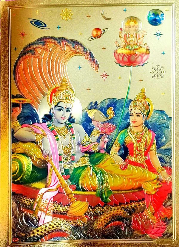 Photo_&_Frame_Laxmi_Vishnu___|God__s_|