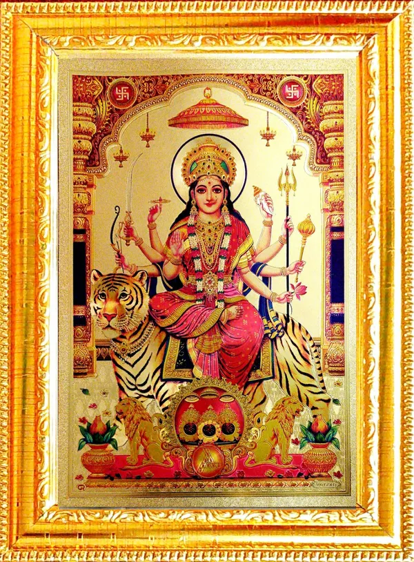 Photo_&_Frame_Durga_Maa