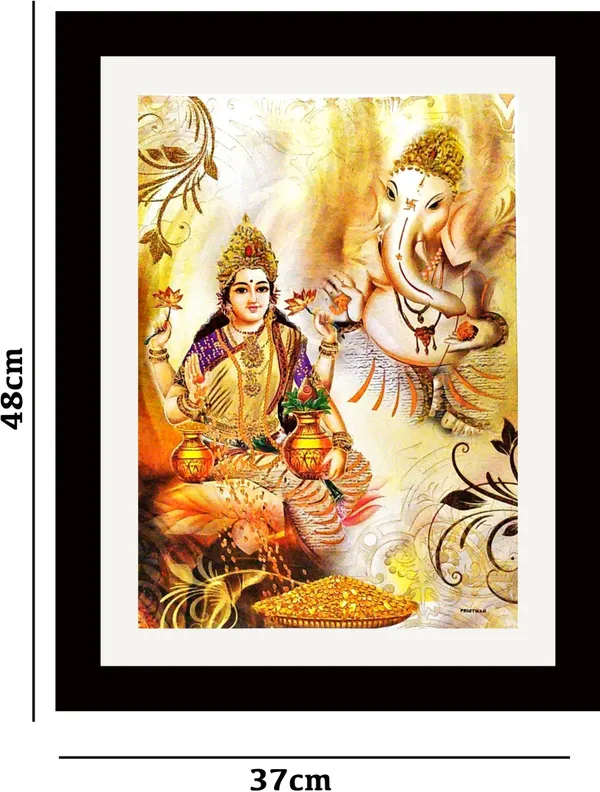 Photo_&_Frame_Ganesha_Laxmi_Ji_Wall_Painting_Embossed_48_Inch_X_37_Inch_Painting_(With_Frame)