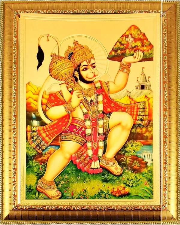 Photo_&_Frame_Bajrang_Bali_Hanuman_Ji_God_Photo_With_Frame_For_Pooja_Frame
