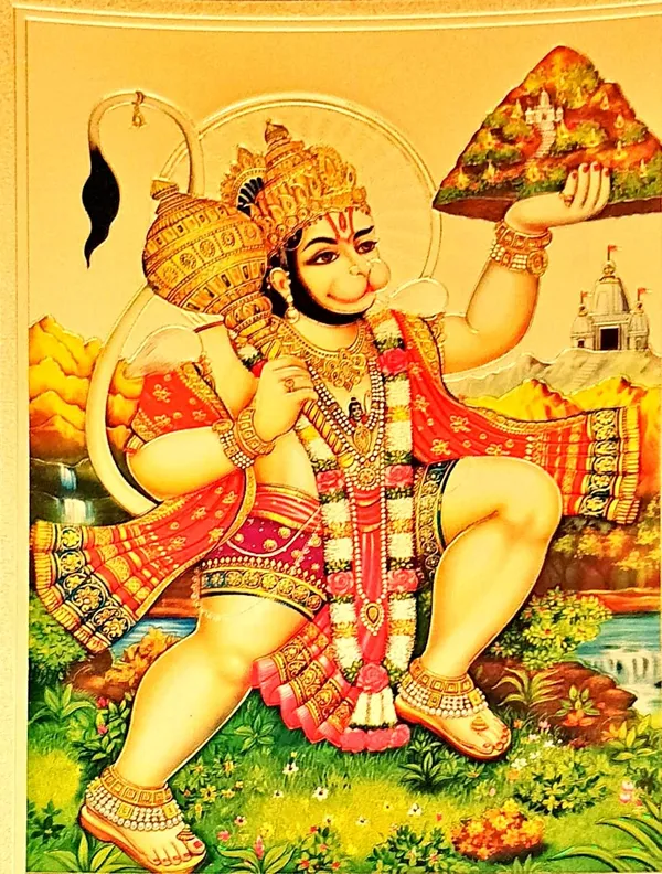 Photo_&_Frame_Bajrang_Bali_Hanuman_Ji_God_Photo_With_Frame_For_Pooja_Frame
