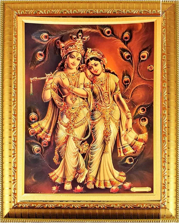 Photo_&_Frame_Radha_Krishna_God_Photo_With_Frame_For_Pooja_||_Golden___For_Temple_||___For_Wall_Decorative_||_God_Idol_Frame