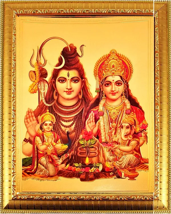 Photo_&_Frame_Shiv_Parivar_God_Photo