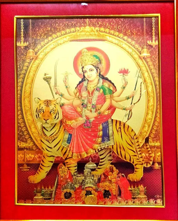 Photo_&_Frame_Durga_Maa