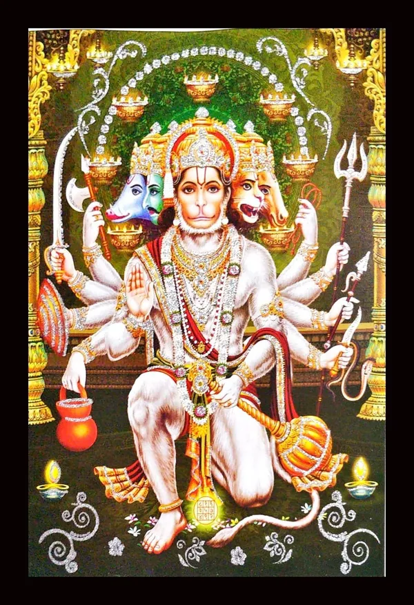 Photo_&_Frame_Panchmukhi_Hanuman