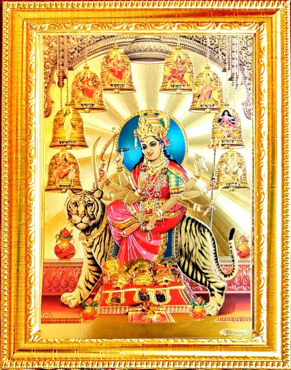 Photo_&_Frame_Nav_Durga_Maa_God_Photo_With_Frame_For_Pooja_|_Small_Size