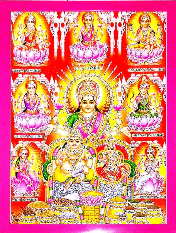 Photo_&_Frame_Asht_Laxmi_Kuber_Ji___|_Hindu_Bhagwan_Devi_Devta_Photo_|_God__s_|_Wall_D????_Cor