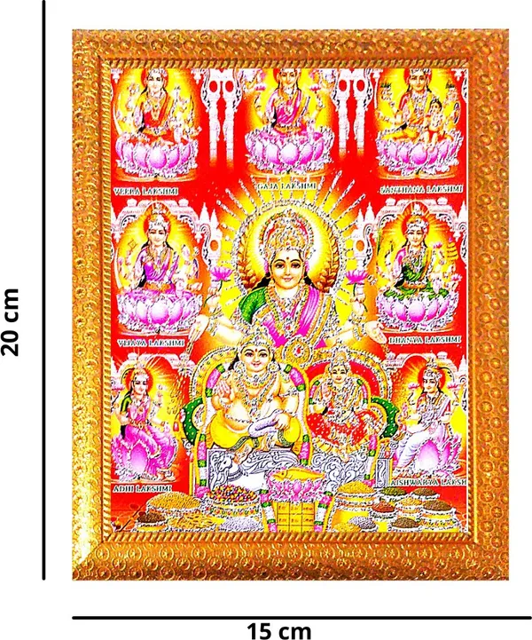 Photo_&_Frame_Asht_Laxmi_Kuber_Ji___|_Hindu_Bhagwan_Devi_Devta_Photo_|_God__s_|_Wall_D????_Cor