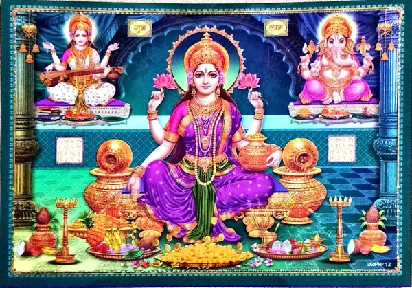 Photo_&_Frame_Laxmi_Ganesh_Saraswati_With_Yantra_|_God__s_|_Hindu_God_Photo_|_Bhagwan_Photo