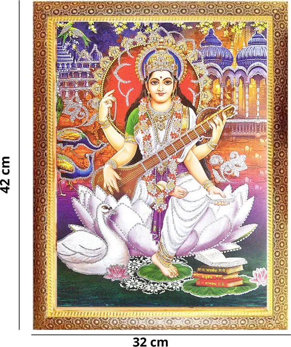Photo_&_Frame_Saraswati___|Basant_Panchami_Pooja_Hindu