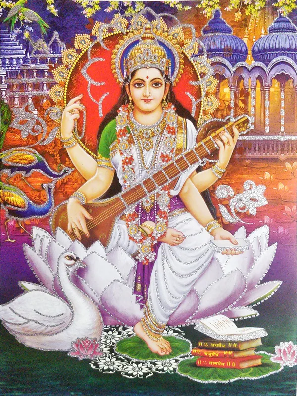 Photo_&_Frame_Saraswati___|Basant_Panchami_Pooja_Hindu