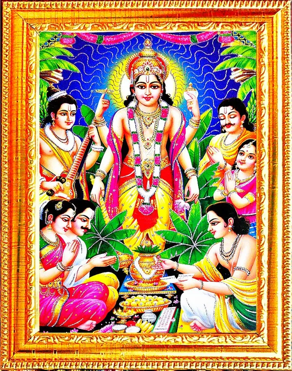 Photo_&_Frame_Satya_Narayan___(42_X_32_Cm_)|_God__s