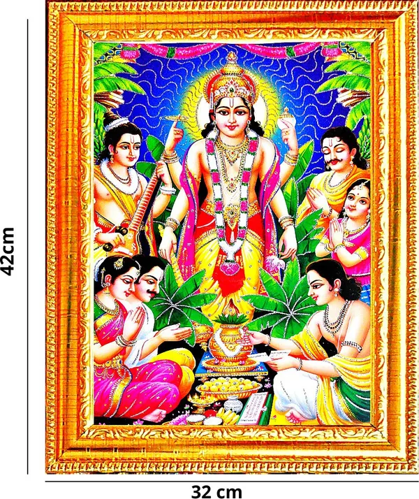 Photo_&_Frame_Satya_Narayan___(42_X_32_Cm_)|_God__s