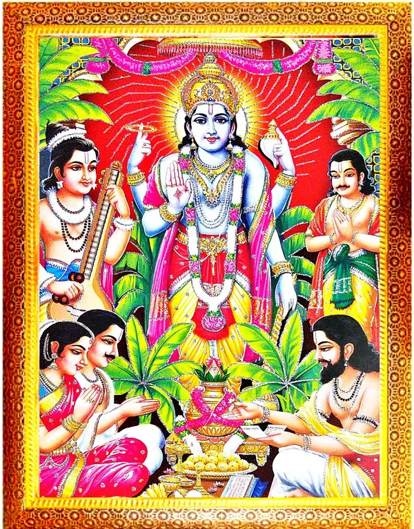 Photo_&_Frame_Satya_Narayan___(42_X_32_Cm_)|_God__s