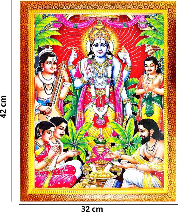 Photo_&_Frame_Satya_Narayan___(42_X_32_Cm_)|_God__s