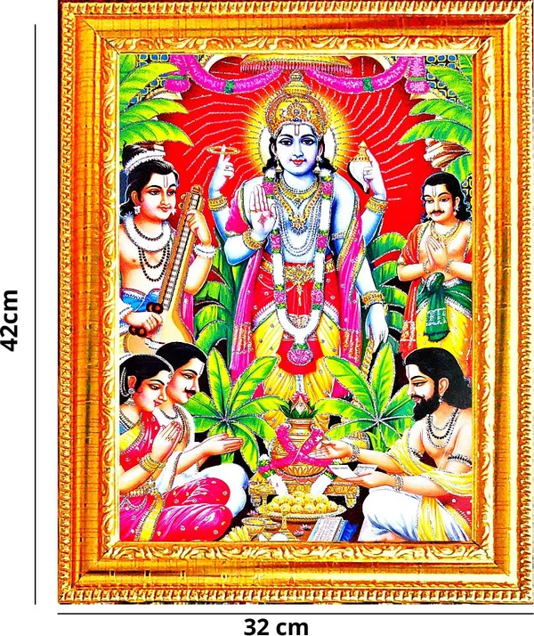 Photo_&_Frame_Satya_Narayan___(42_X_32_Cm_)|_God__s
